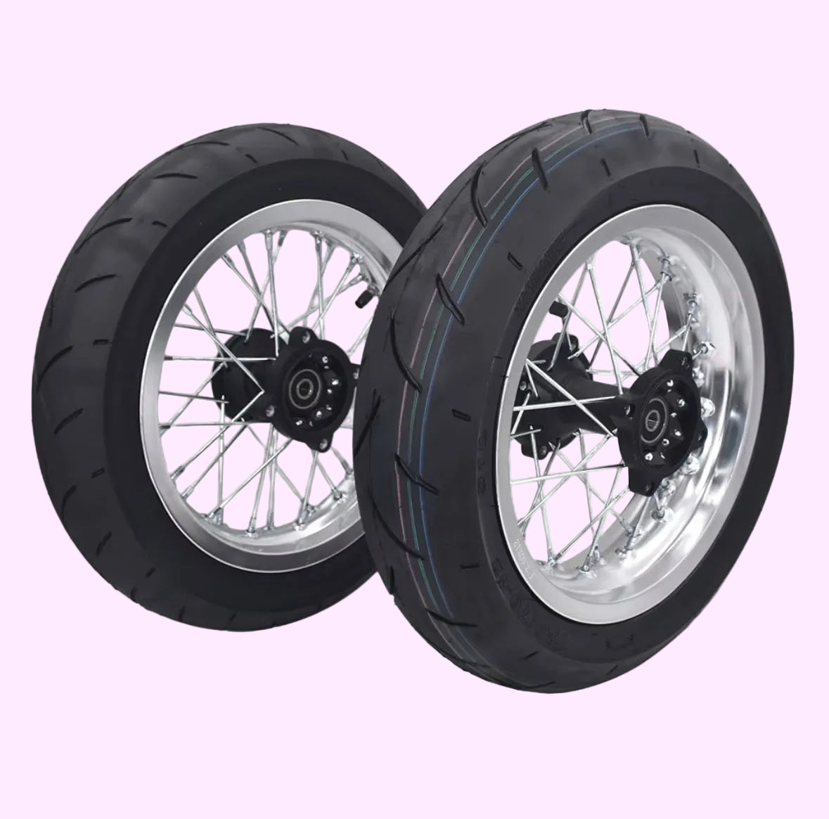 Etm Rtr supermoto wheel set
